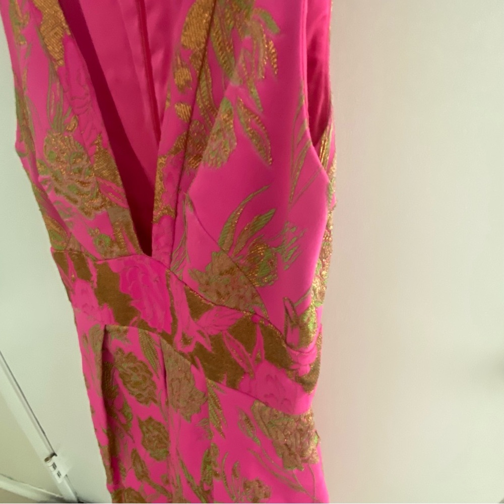 Marchesa Pink and Gold Dress - Picture 8 of 12